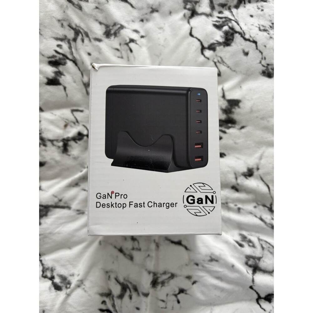 120W GAN Multi USB Charging Station 6 Port Hub Type C Charger PD Charge Station